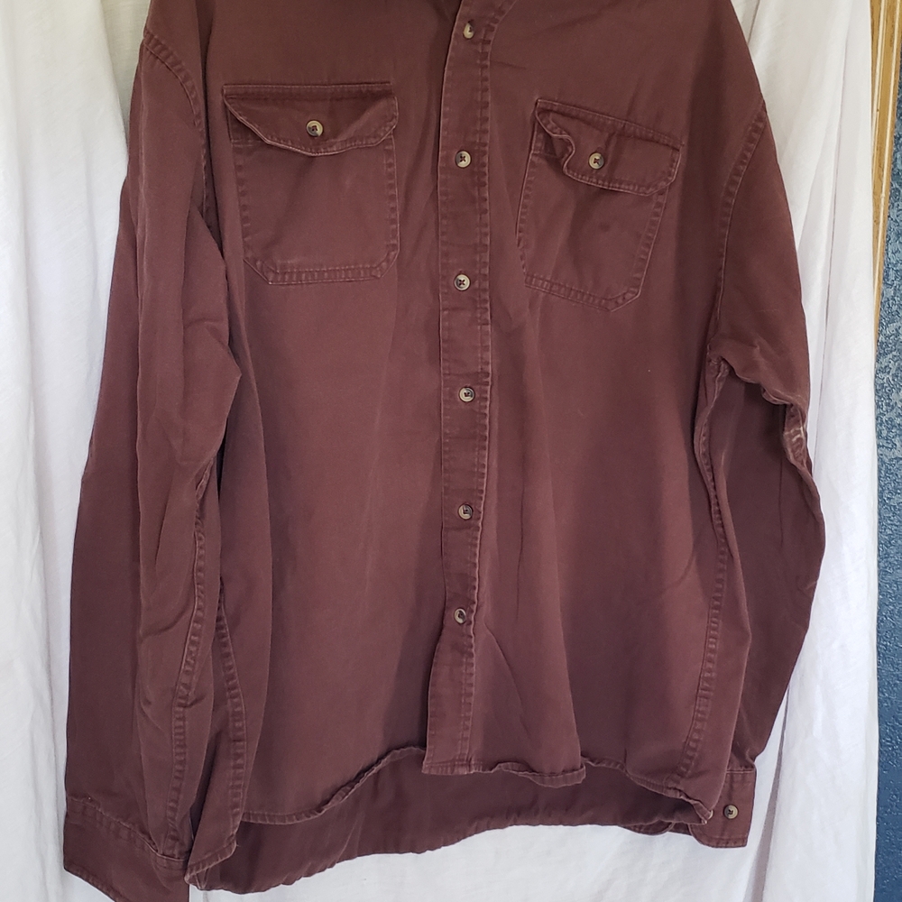 Wrangler Men's Maroon‎ Button-Up Jacket
